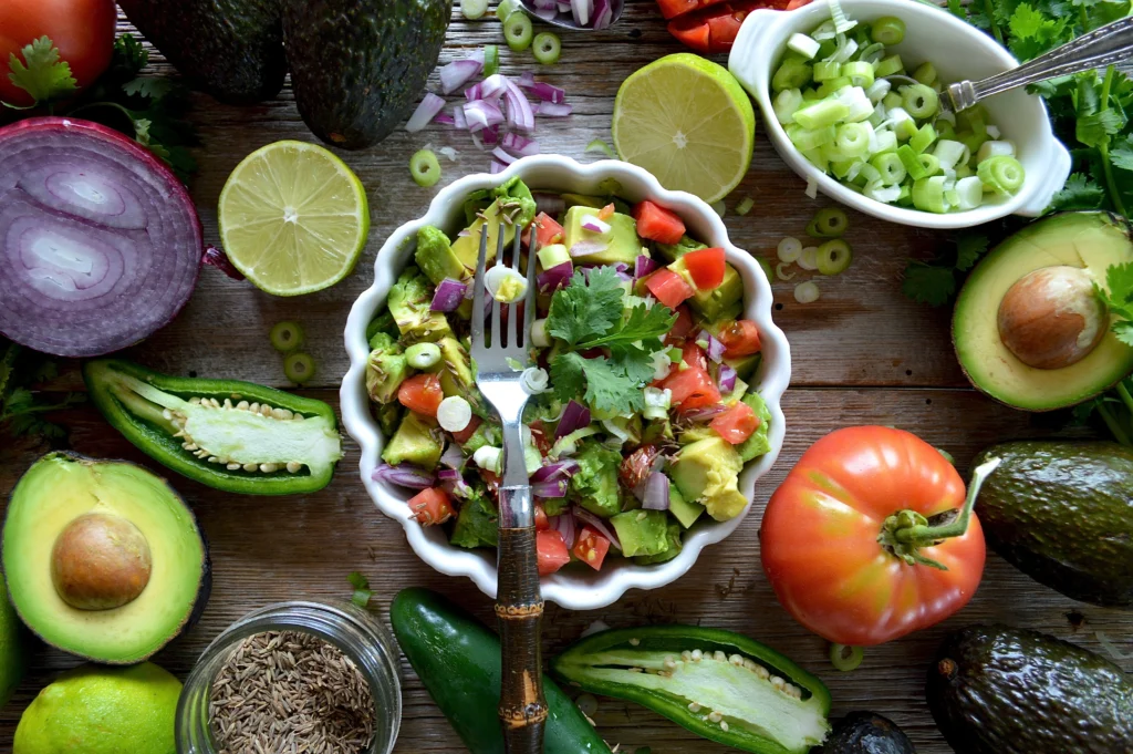 Abundance of fruits and vegetables - Alkaline vegan diet
